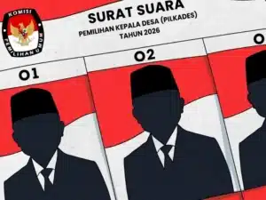 Ilustrasi warga berdiskusi di berugak menggambarkan suhu politik yang memanas jelang Pemilihan Kepala Desa (Pilkades) di Lombok Tengah.