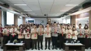 Pelaksanaan Diklat SAKA POM 2026 oleh BBPOM Surabaya yang melibatkan anggota Pramuka sebagai pelopor edukasi keamanan obat dan makanan.