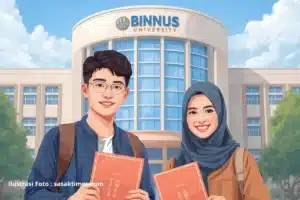 Ilustrasi Mahasiswa Baru Binus University