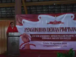 Suasana pengukuhan pengurus Dewan Pimpinan Pusat Gerakan Siswa Nasional Indonesia (DPP GSNI) di Kagama Guesthouse, UGM, Yogyakarta.